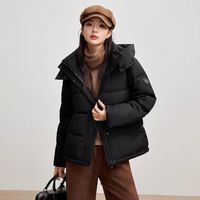 雅鹿 短款羽绒服 可拆卸帽