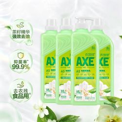 AXE 牌护肤洗洁精花茶香1.01kg*4食品级去油果蔬奶瓶可用