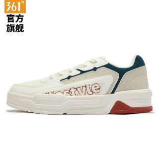 361° 秋季男鞋2025秋季新款防滑百搭运动休闲鞋百搭小白鞋舒适板鞋