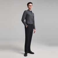 PLUS会员：雅戈尔 POLO衫男士秋冬青年男长袖POLO衫混纺 深灰VLYM509974CCA S