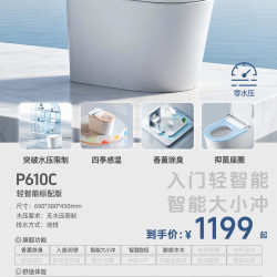 东鹏 智能马桶全用虹吸一体式墙排坐便器610