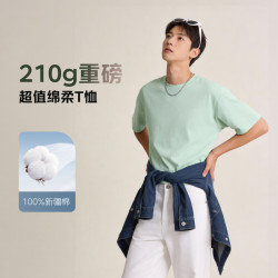 100%纯棉 男士T恤