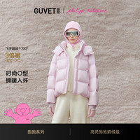 高梵 黑金系列 95%白鹅绒 短款羽绒服 黑色 M码