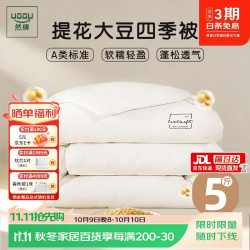 然牌 纤维被子 A类51%大豆纤维被四季春秋被 星级酒店被芯220x240cm
