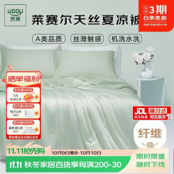 然牌 A类被子空调被纤维被莱赛尔 可机洗被芯约3斤200X230cm绿色