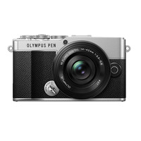奥林巴斯 PEN E-P7 M4/3画幅 微单相机 黑银色 14-42mm F3.5 变焦镜头 单头套机