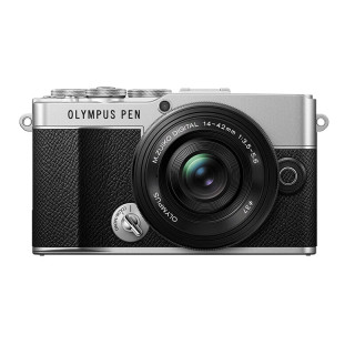 奥林巴斯 PEN E-P7 M4/3画幅 微单相机 黑银色 14-42mm F3.5 变焦镜头 单头套机