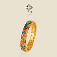 子羽 锦荔鎏金银手镯