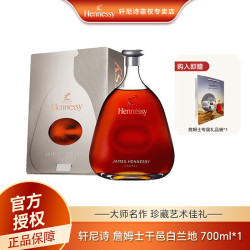 轩尼诗 詹姆士干邑白兰地 700ml 法国原瓶进口洋酒  700mL 1瓶