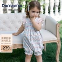 DOMIAMIA 婴儿春夏季薄款连体衣碎花包屁衣 卡谱丽斯 90cm