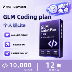 智谱 Coding Plan 个人版 Lite 月卡