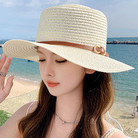 赫卡维 沙滩草帽女夏季遮阳