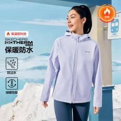 斯凯奇 防泼水加绒连帽 运动夹克