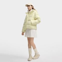 斐乐 女装运动羽绒服女士防泼水时尚休闲保暖连帽羽绒服