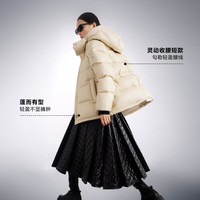 波司登 爆款3116升级流光面料 90鵝绒女士泡芙羽绒服 B260243116