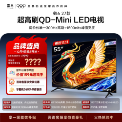 雷鸟 电视55鹤6 27款 抗反防眩屏QD-Mini LED万象分区电视以旧换新