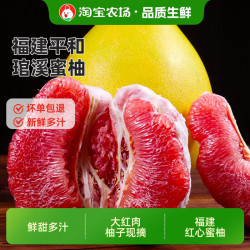 淘宝农场 福建平和柚子红心蜜柚当季新鲜水果红肉包邮（2-3枚）4.5斤装