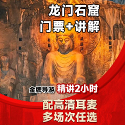 龙门石窟门票+2小时真人讲解+高清耳麦