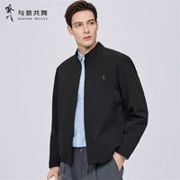 与狼共舞 商务休闲立领行政夹克男外套