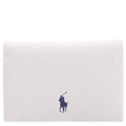 拉夫劳伦 Paper Logo Print Leather Wallet