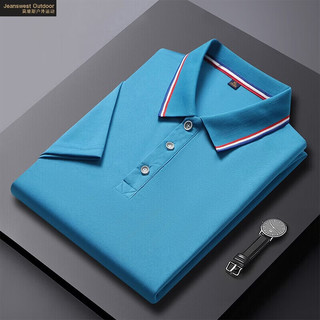 真维斯户外运动 男士POLO衫 孔雀蓝 2XL