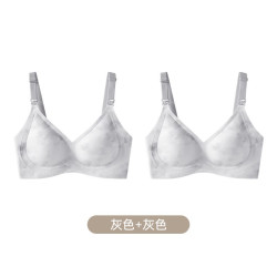 ROVO 孕妇哺乳内衣 防下垂胸罩 两件装