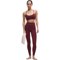 lululemon Align女士高腰紧身裤26英寸亚洲版型勃艮第酒红S