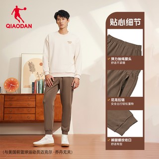 乔丹 加绒保暖 针织运动长裤