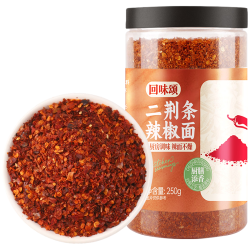 回味颂 二荆条辣椒面 微辣粗颗粒 250g瓶装 调味料
