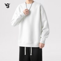 VUUG 新款宽松男款潮牌圆领常规加绒卫衣春秋慵懒套头衫男生上衣