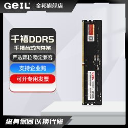 GeIL DDR5内存条台式机千禧16G 32G 4800MHz低延时C40电脑内存