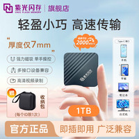 紫光闪存 C2移动固态硬盘2t便携ssd外接1TB大容量手机电脑两用外接移动固态硬盘 C2蓝 1TB  磁吸2000MB/s 外盒稍磨损
