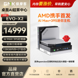 极摩客 AMD锐龙AI Max+ 395 迷你主机电脑  核芯显卡 AI Max+ 395 64GB 1TB