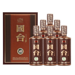 国台 贵宾珍藏大曲坤沙 高档宴请送礼酱香型白酒 53度 500mL 6瓶 原箱发货