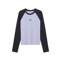 Gap 2KN623023 刺绣logo撞色插肩袖 紫色 XS(155/80A) 女士T恤