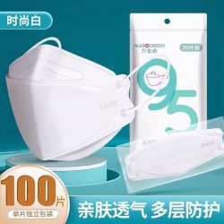 万宝绿 国标认证 KN95级口罩 100只 独立装