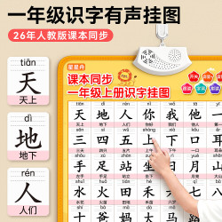 星星舟 一年级识字有声挂图儿童认字汉字幼小衔接人教版语文上册墙贴神器