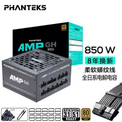追风者 AMP GH850W金牌全模750/650W电源 1000W蟒纹线游戏电脑电源