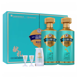 景芝 一品景芝献礼版芝香礼盒53度500ml*2瓶*3盒芝麻香型白酒整箱 53度 500mL 3盒 一品景芝献礼一箱3礼盒