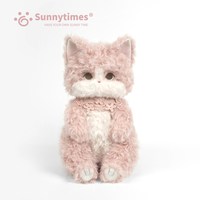 Sunnytimes小待猫粉粉抱偶毛绒玩具猫咪公仔娃娃送女生玩偶礼物