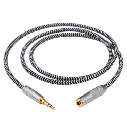 YYTCG 发烧级HIFI无损3.5mm有线耳机延长线手机电脑公对母aux加长音频线