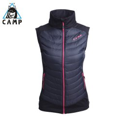 CAMP 女士羽绒服背心轻薄透气防风户外登山滑雪服骑行溜冰运动保暖