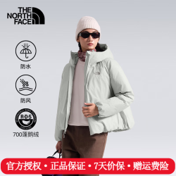 北面 羽绒服女26秋冬新款户外运动休闲保暖700蓬鹅绒防水外套8PBW MYB/羽云灰 L /165/92A