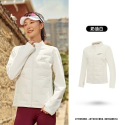 乔丹 {可机洗}乔丹飞影拒水羽绒服女士冬季新款防水跑步运动外套风衣装