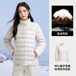 骆驼 女装排骨羽绒服轻薄冬季新款保暖羽绒外套立领冲锋衣羽绒内胆
