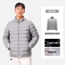 伯希和 男士羽绒服秋冬季25800蓬鹅绒男款轻薄外套冲锋衣内胆