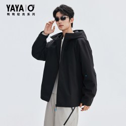 YAYA 鸭鸭2026年秋冬轻薄羽绒服男女同款派克服短款外套Y