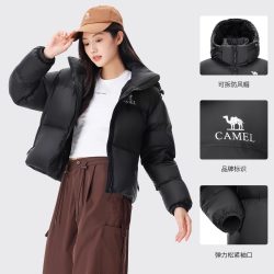 骆驼 户外羽绒服女短款2026冬季款流行爆款休闲百搭轻量面包服男士