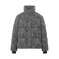 高梵 黑金鹅绒服传世珍奢3.0四格短款羽绒服女