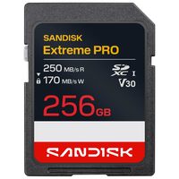 闪迪 256G SD卡 相机内存卡 数码相机存储卡 至尊超极速 读速250MB/s 256GB